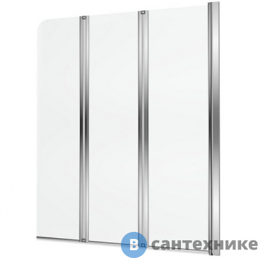 картинка Шторка для ванны Excellent Fliper 120 см (хром) правая (KAAX.1309.1200.PR)