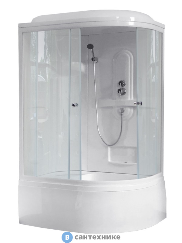 Душевая кабина Royal Bath RB 8120BK1-T L 1200x800x2170 (прозрачное)