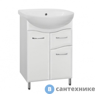 картинка Тумба под умывальник Style line Волна 11 (1 ящ.) (4650134471854)