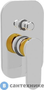 картинка Смеситель Cezares DIANA-VDIM-01 встраиваемый однорычажный для душа с переключателем, хром