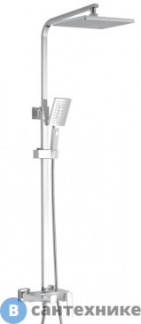 картинка Душевая стойка ROSE R1636F белый/хром