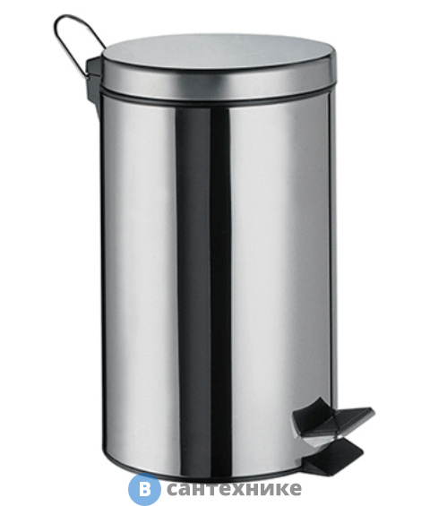 Ведро WasserKRAFT K-637 7 л нержавеющая сталь AISI 304, хромоникелевое покрытие, ABS - пластик