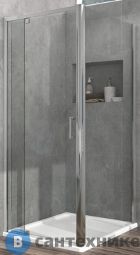 картинка Душевой уголок Vincea Intra VSR-1I901090CL, 900/1000*900, хром, стекло прозрачное, без поддона