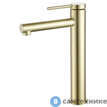 картинка Смеситель ABBER Emotion AF8811G для накладной раковины, золото матовое