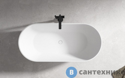 картинка Акриловая ванна ABBER AB9241MW белая матовая