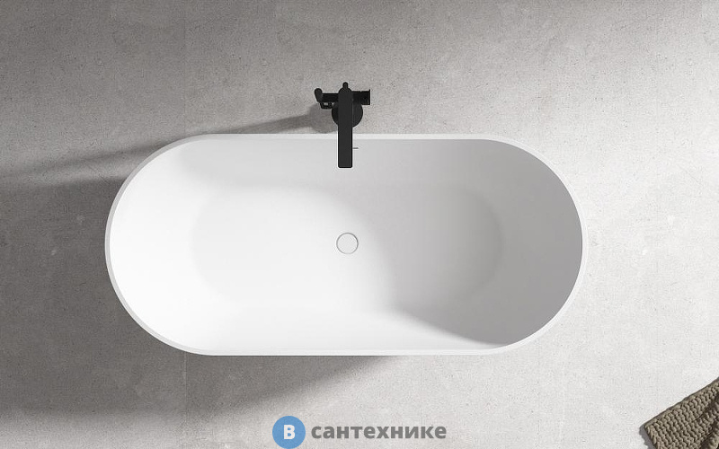 Акриловая ванна ABBER AB9241MW белая матовая