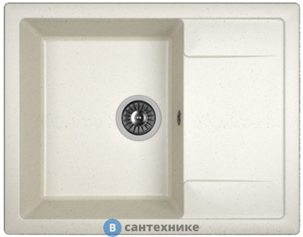 Кухонная мойка Dr. Gans Техно 650, белый СМс (25.030.C0650.401)