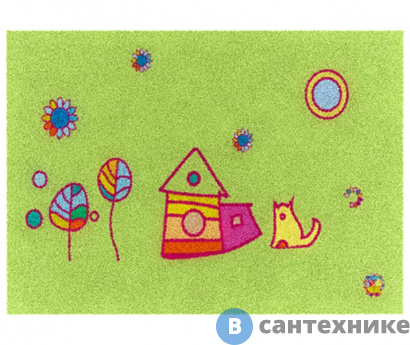 картинка Коврик WasserKRAFT Kammel BM-1201 для ванной комнаты 80х50 см полиамид