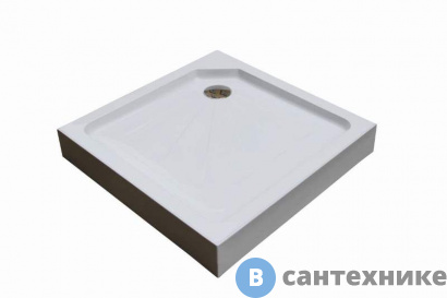 картинка Душевой поддон Cerutti Q91 (90*90*15) квадратный, без сифона