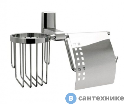 картинка Держатель туалетной бумаги WasserKRAFT Leine K-5059 и освежителя металл, хромоникелевое покрытие