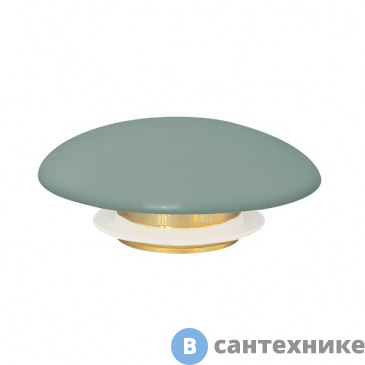 картинка Накладка на слив для раковины ABBER AC0014MCG светло-зеленая матовая, керамика