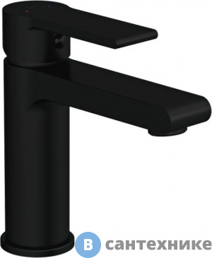 картинка Смеситель Cersanit BRASKO black 63107 для раковины, однорычажный чёрный