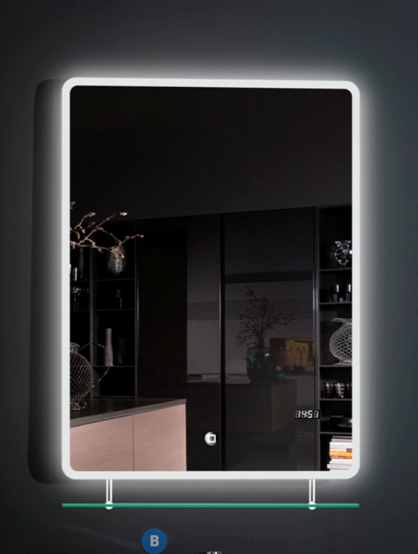 Зеркало ESBANO ES-2073HDSA (600x800х5 полка)