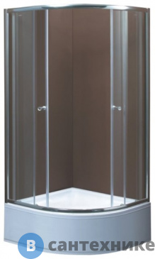 картинка Душевой уголок AQUADUSH AD-B 90х90 прозрачные