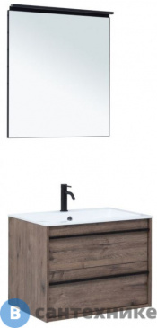 картинка Комплект мебели Aquanet Lino 70 Дуб Веллингтон (271954)