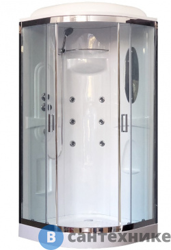 картинка Душевая кабина Royal Bath RB 90HK2-T-CH 900*900*2170 (прозрачное)
