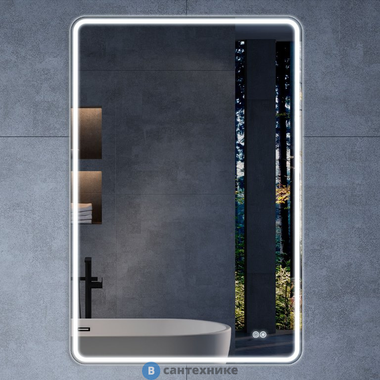 Зеркало Vincea VLM-3VC600-2 600х800 c сенсорным выключателем и диммером, антизапотевание