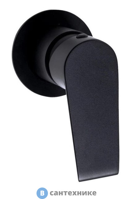 Смеситель Cezares NAUTIC-DIM-NOP встраиваемый, однорычажный для душа, чёрный матовый