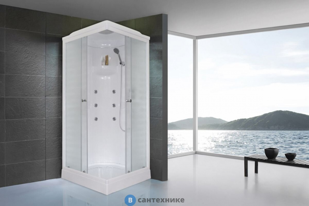 Душевая кабина Royal Bath RB 90HP2-M 900x900x2170 (матовое) (RB90HP2-M)