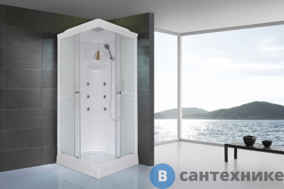 картинка Душевая кабина Royal Bath RB 90HP2-M 900x900x2170 (матовое) (RB90HP2-M)