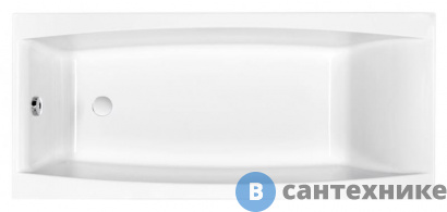 картинка Акриловая ванна Cersanit VIRGO 180x80 (WP-VIRGO*180NL), без каркаса и сифона