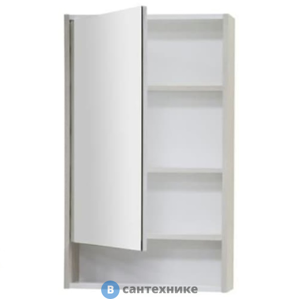Зеркальный шкаф Акватон Рико 50 Белый/Ясень фабрик (1A212302RIB90)
