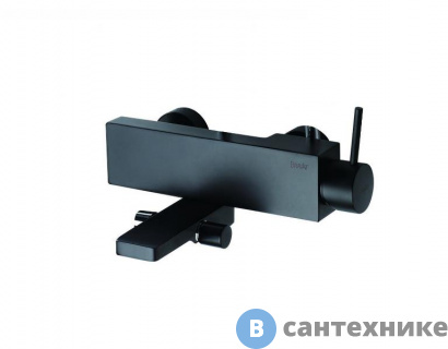 картинка Смеситель Bravat F66061K-01A-ENG для ванны и душа Arc, чёрный