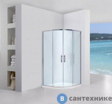 картинка Душевое ограждение Black&White S101 (1000X1000X1950)