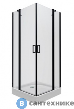 картинка Душевой уголок Тритон Тау-Блэк, 90х90, квад. подд (DK285)
