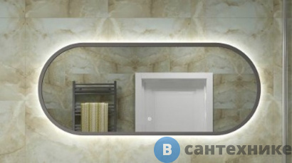 картинка Зеркало Art & MAX Bari 500х1200 AM-Bar-500-1200-DS-F с подсветкой