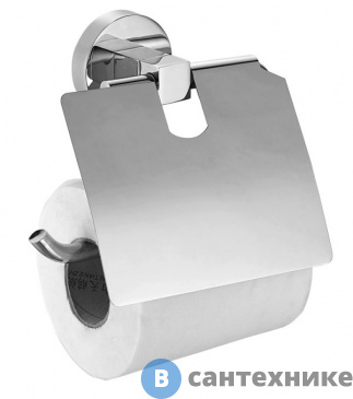 картинка Бумагодержатель AZARIO NESSY с крышкой, хром (AZ-73110)