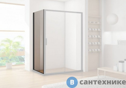 картинка Боковое стекло Aquanet AE60-F-100H200U-BT Pleasure, 1000 мм, для комбинаций с откатной дверью (233149)