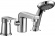 Смеситель Rossinka Silvermix S35-39 на борт ванны, на 3 отверстия, хром