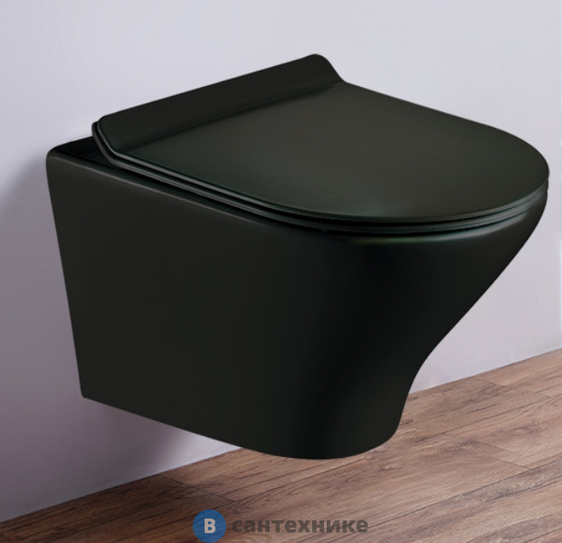 Унитаз подвесной ESBANO ASTER (Matt Black)