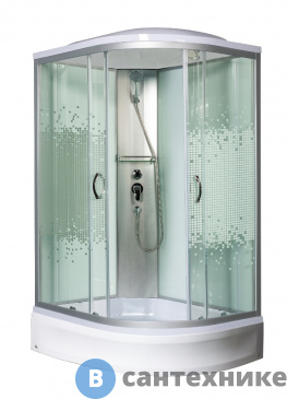 картинка Душевая кабина МОНОМАХ 100/80/24 МЗ L 1000*800*2100, асимметричная (10000005821)