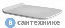 Сиденье Artceram A16 для унитаза с микролифтом , белый, шарниры хром (ASA001 01 71)