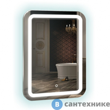 картинка Зеркало AZARIO Мальта 400*700 сенсор выкл (ФР-00001372)