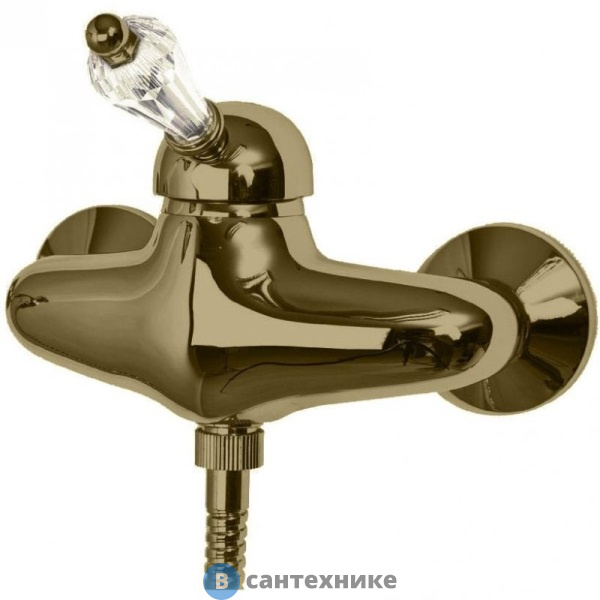 Смеситель Cezares VINTAGE-DM-02-Sw для душа однорычажный, бронза, ручка Swarovski