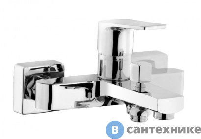 картинка Смеситель AZARIO TREYA AZ-15680501 для ванны с коротким изливом, хром