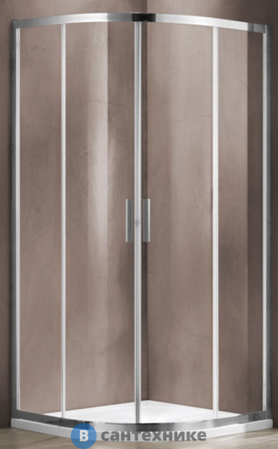 Душевой уголок Vincea Garda VSQ-1G100CL, 1000*1000, хром, стекло прозрачное, без поддона