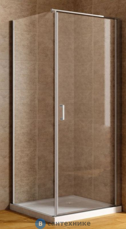 Душевой уголок Aquanet Cinetic 90х90, прозрачное стекло (AE12-N-90H190U-CT + AE12-F-90H190U-CT) (254231), без поддона