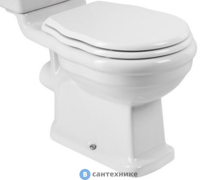 Унитаз BelBagno BOHEME BB115CPR/BB115SC безободковый с сиденьем хром, без бачка