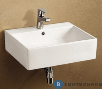 картинка Раковина WELTWASSER AISBACH 5030 подвесная (520х430х140)