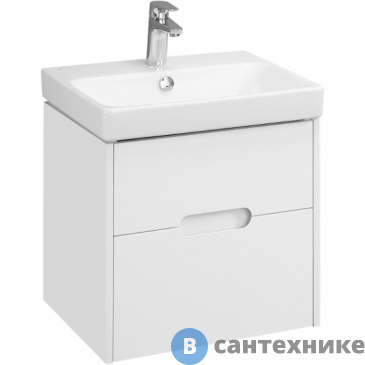 картинка Тумба под раковину Акватон Оливия 55 белый матовый (1A254201OL010)