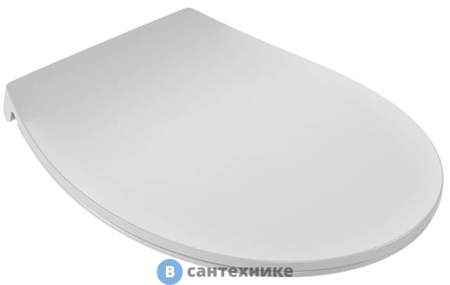 Сиденье Jacob Delafon PATIO E23157-00 для унитаза термодюропласт, тонкое, микролифт, легкое снятие (белый)