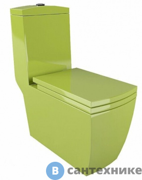 картинка Унитаз с бачком Arcus 050 салатовый моноблок (без сиденья)