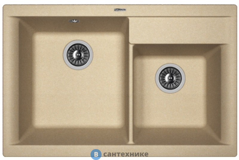 Кухонная мойка FLORENTINA Касси 780, бежевый FG (20.230.E0780.104)