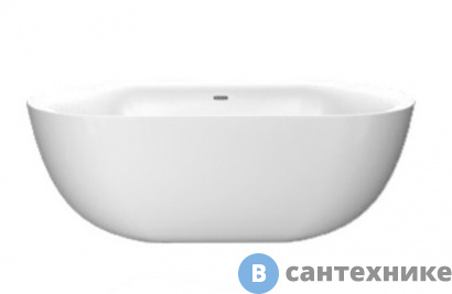 картинка Ванна BelBagno BB27 отдельностоящая, овальная акриловая 1500x780x580