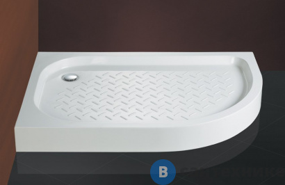 картинка Душевой поддон CEZARES TRAY-S-RH-120/90-550-13-W-L из исскуственного мрамора, без сифона