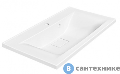 картинка Раковина Vincea VCB-3M800W из искусственного камня, белый